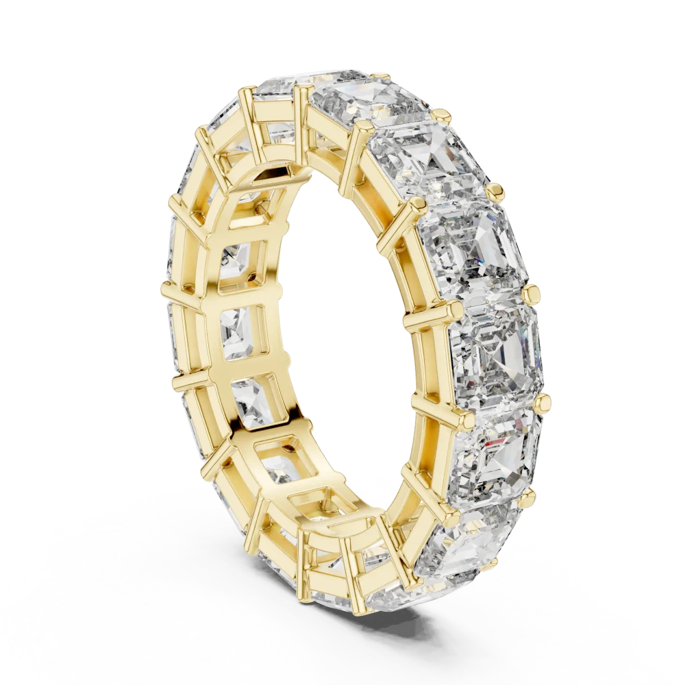 Symmetry Emerald Cut Architectural Eternity Band - Image 3