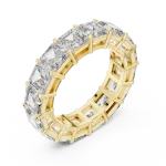 Symmetry Emerald Cut Architectural Eternity Band
