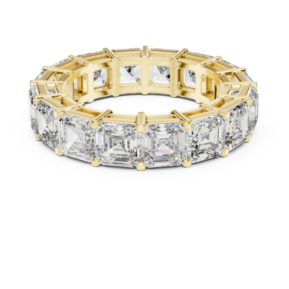 Symmetry Emerald Cut Architectural Eternity Band - Image 2