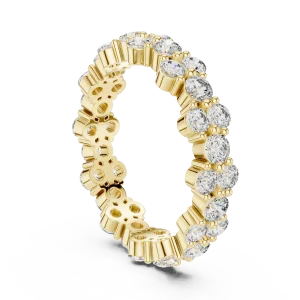Luminary Round Brilliant Pavé-Set Eternity Band - Image 3