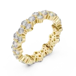 Luminary Round Brilliant Pavé-Set Eternity Band