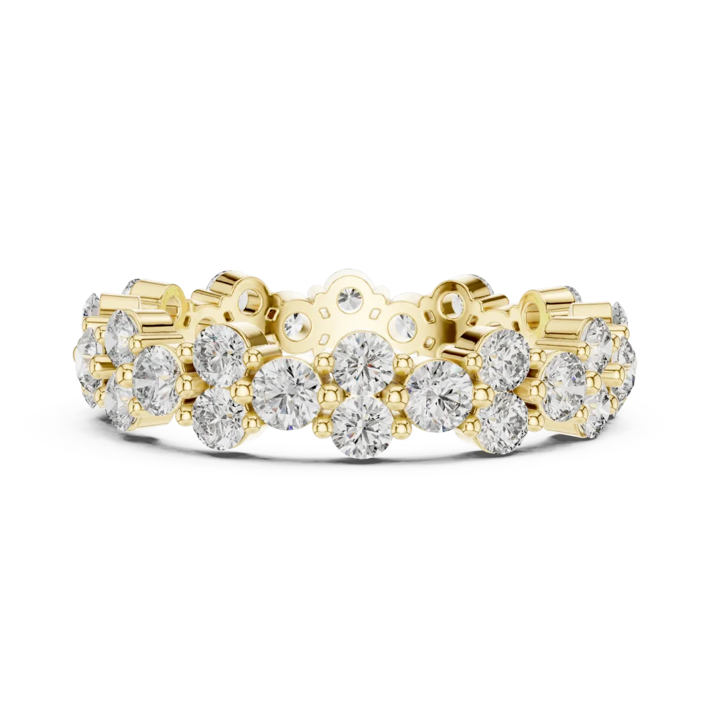 Luminary Round Brilliant Pavé-Set Eternity Band - Image 4