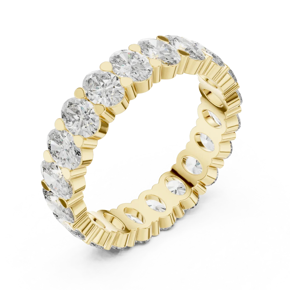 Discover the radiant beauty of this oval cut eternity band. Featuring brilliant DIAMEUR lab-grown diamonds, this piece is a must-have. Shop now.