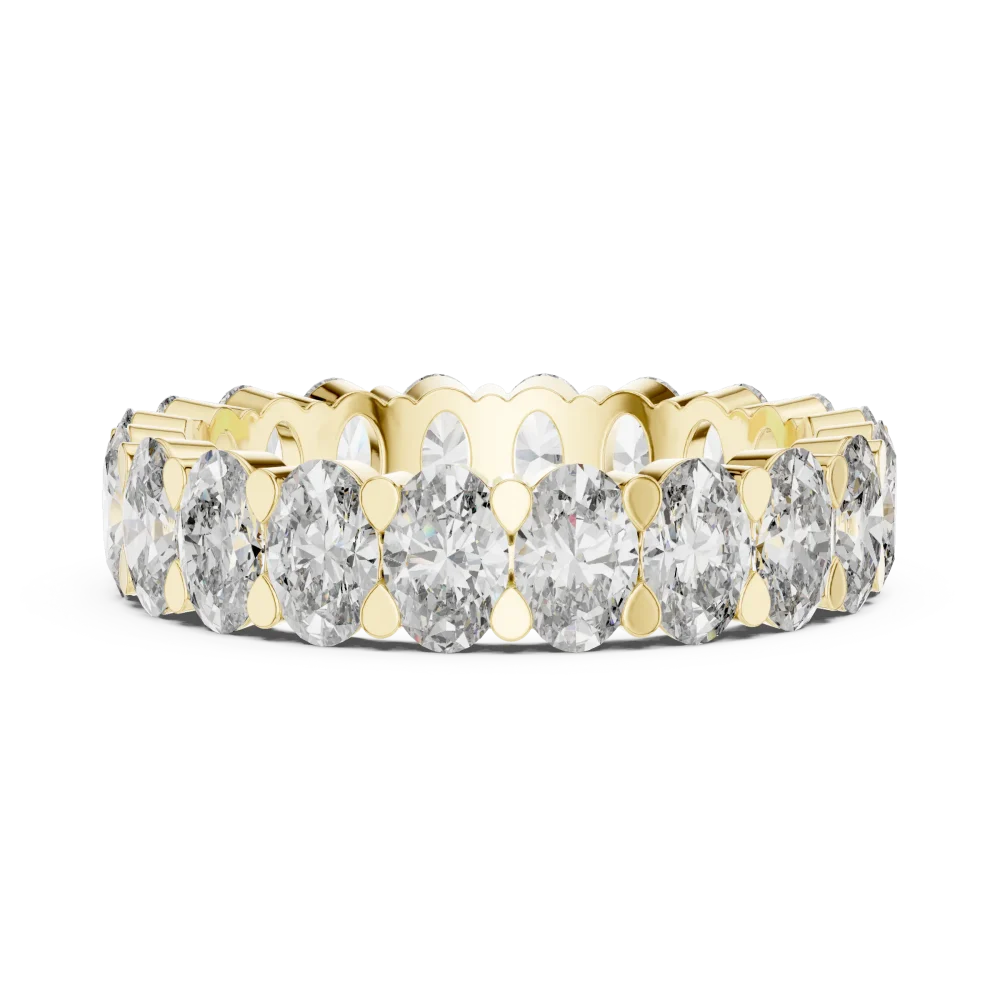 Ethereal Oval Cut Infinite Eternity Band - Image 4