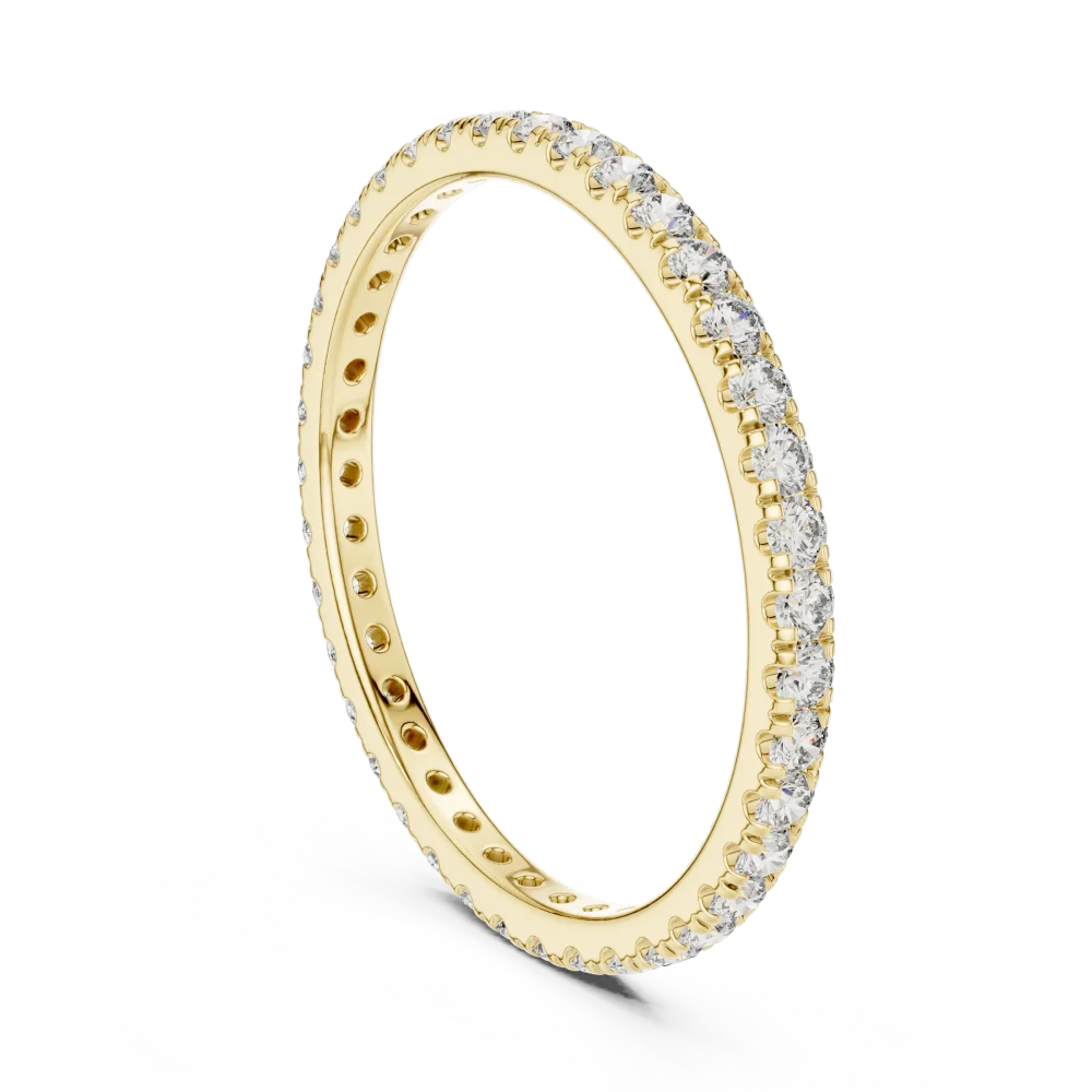 Infinite Luminary Round Brilliant Pavé-Set Eternity Band - Image 3