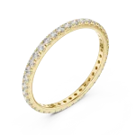 Infinite Luminary Round Brilliant Pavé-Set Eternity Band