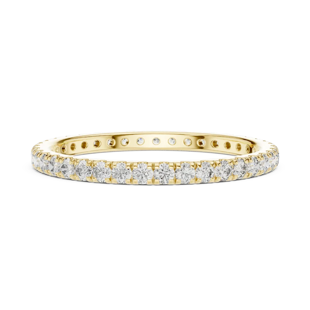 Infinite Luminary Round Brilliant Pavé-Set Eternity Band - Image 4