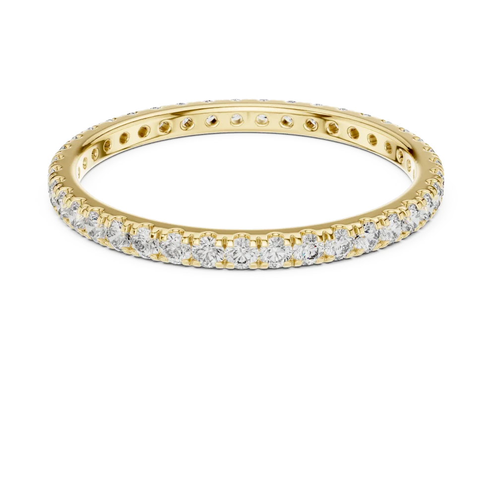 Infinite Luminary Round Brilliant Pavé-Set Eternity Band - Image 2