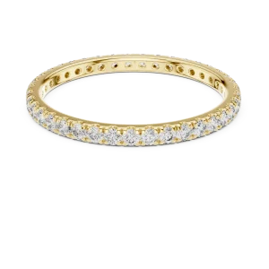 Infinite Luminary Round Brilliant Pavé-Set Eternity Band - Image 2