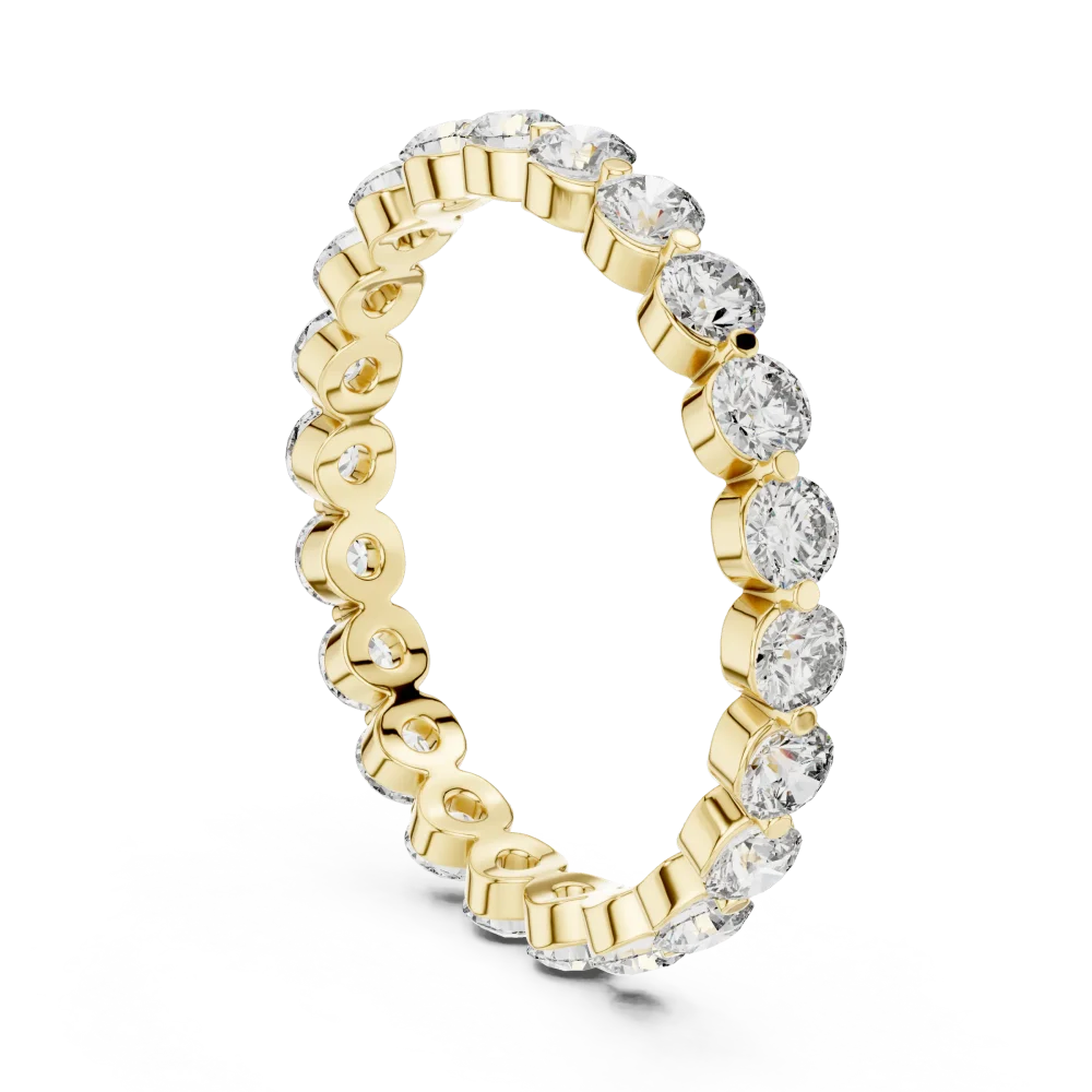 Ethereal Round Brilliant Eternity Band - Image 3