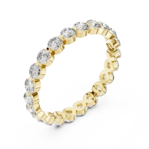 Ethereal Round Brilliant Eternity Band