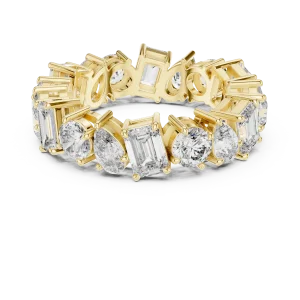 Infinite Symphony Pear, Round, and Emerald Eternity Band - Image 2