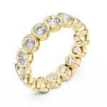 Infinite Luminary Round Brilliant Bezel Set Eternity Band