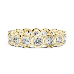 Infinite Luminary Round Brilliant Bezel Set Eternity Band - Image 4