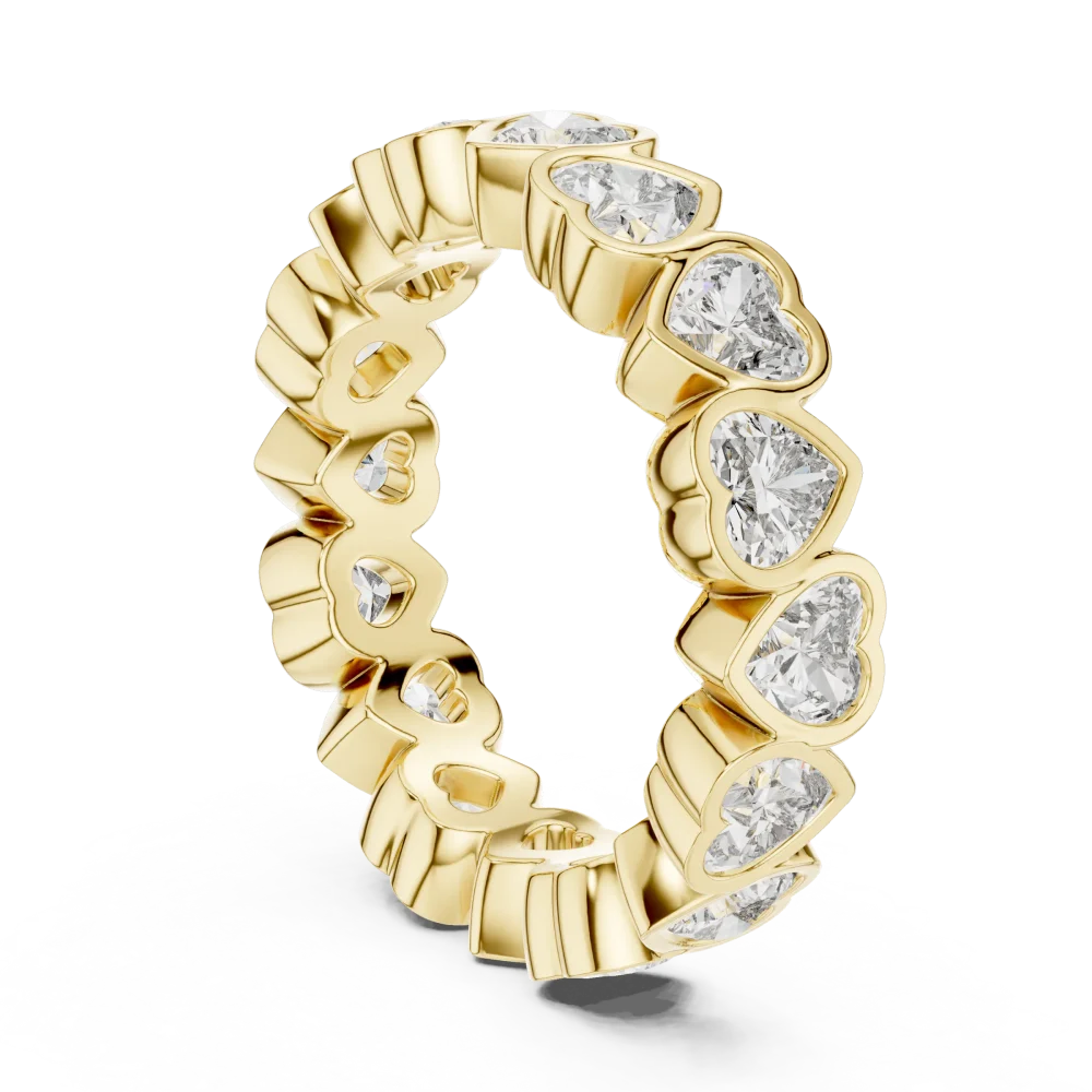 Infinite Heart Radiant Cut Eternity Band - Image 3