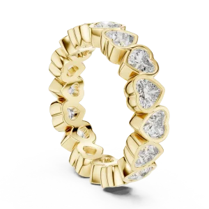 Infinite Heart Radiant Cut Eternity Band - Image 3