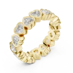 Infinite Heart Radiant Cut Eternity Band