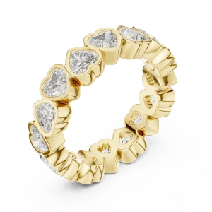 Infinite Heart Radiant Cut Eternity Band