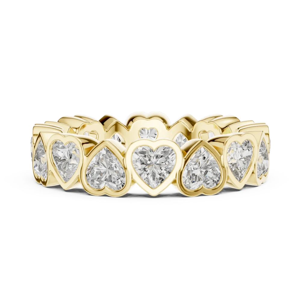 Infinite Heart Radiant Cut Eternity Band - Image 4