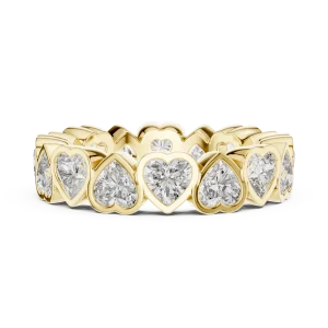Infinite Heart Radiant Cut Eternity Band - Image 4
