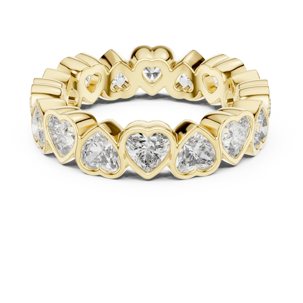 Infinite Heart Radiant Cut Eternity Band - Image 2