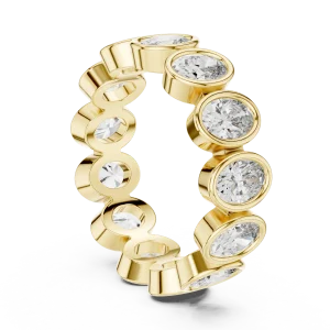 Infinite Oval Bezel-Set Eternity Band - Image 3