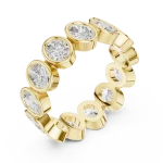Infinite Oval Bezel-Set Eternity Band