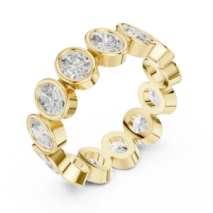 Infinite Oval Bezel-Set Eternity Band