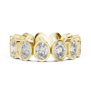 Infinite Oval Bezel-Set Eternity Band - Image 4
