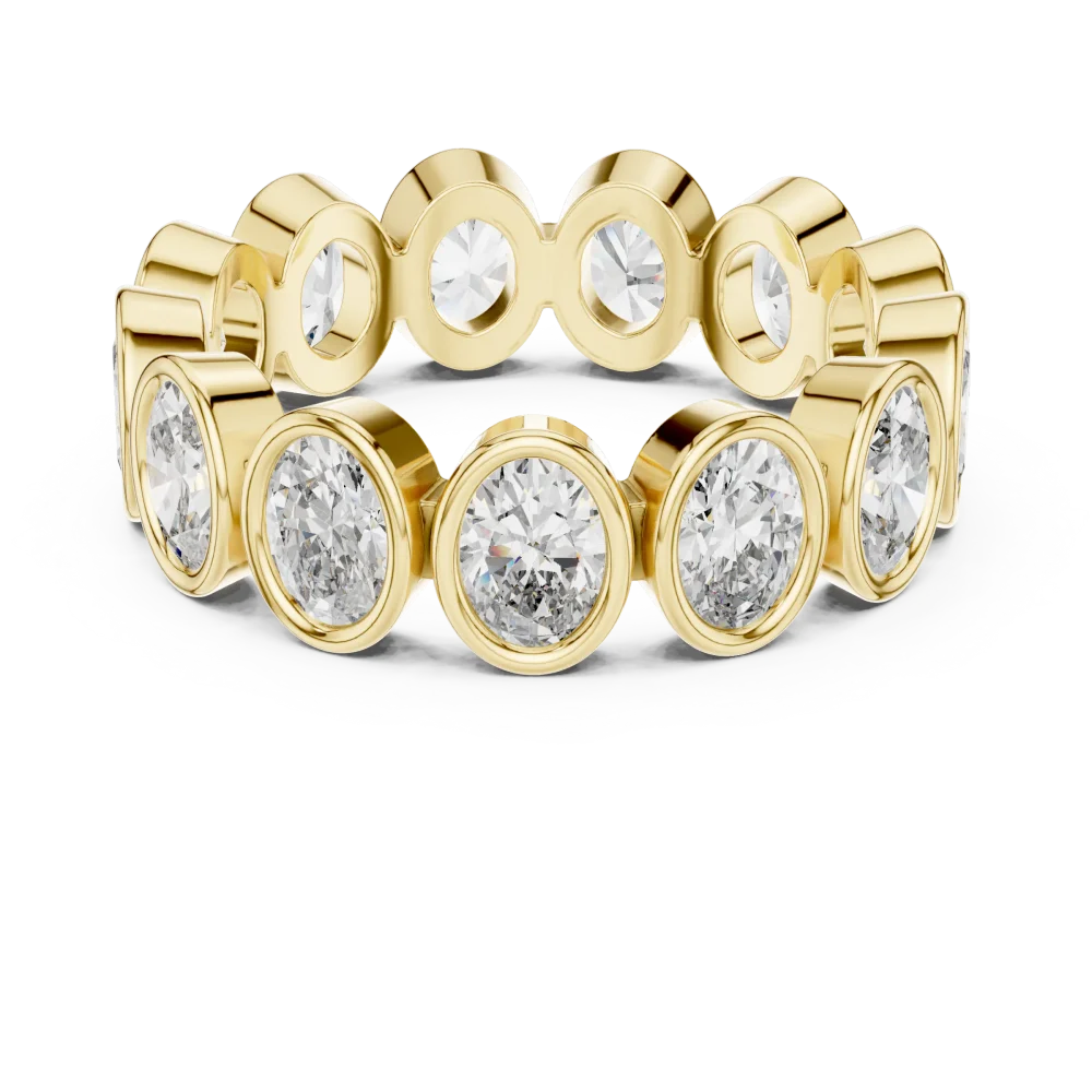 Infinite Oval Bezel-Set Eternity Band - Image 2