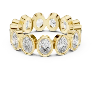 Infinite Oval Bezel-Set Eternity Band - Image 2