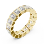 Radiant Architectural Bezel-Set Eternity Diamond Band