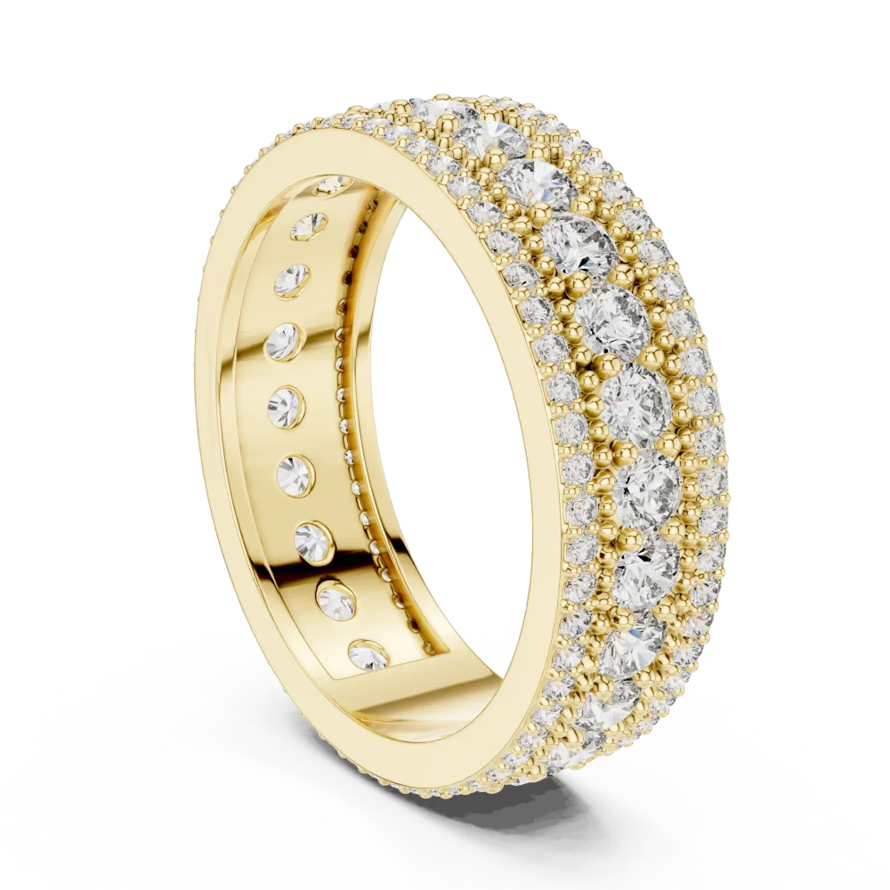 Infinite Radiance Pavé-Set Round Diamond Eternity Band - Image 3