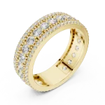 Infinite Radiance Pavé-Set Round Diamond Eternity Band