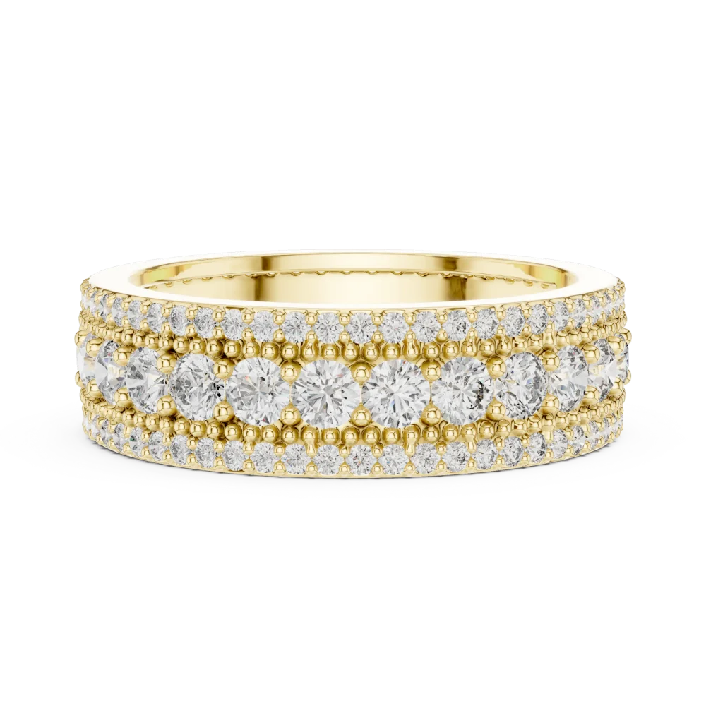 Infinite Radiance Pavé-Set Round Diamond Eternity Band - Image 4