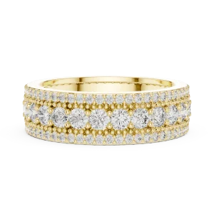 Infinite Radiance Pavé-Set Round Diamond Eternity Band - Image 4