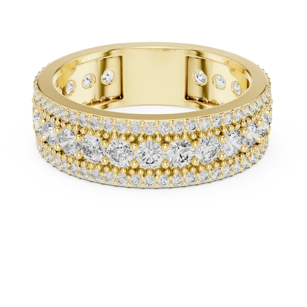 Infinite Radiance Pavé-Set Round Diamond Eternity Band - Image 2