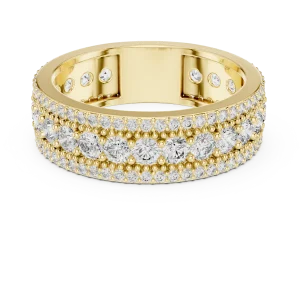 Infinite Radiance Pavé-Set Round Diamond Eternity Band - Image 2