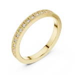 Luminary Round Pavé-Set Eternity Band