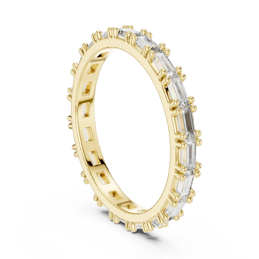 Infinite Symmetry Baguette Cut Architectural Eternity Band - Image 3