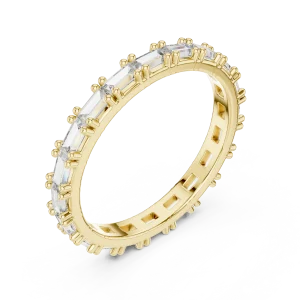 Infinite Symmetry Baguette Cut Architectural Eternity Band