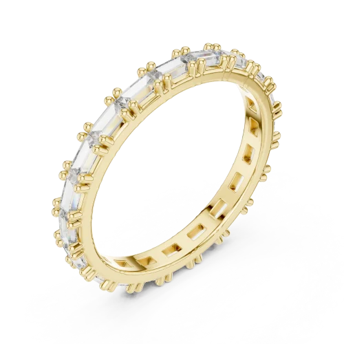 Infinite Symmetry Baguette Cut Architectural Eternity Band