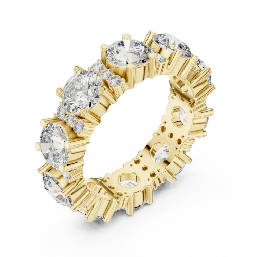 Infinite Luminary Round Brilliant Eternity Band