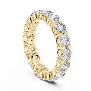 Ethereal Round Brilliant Infinite Pavé-Set Eternity Band - Image 3