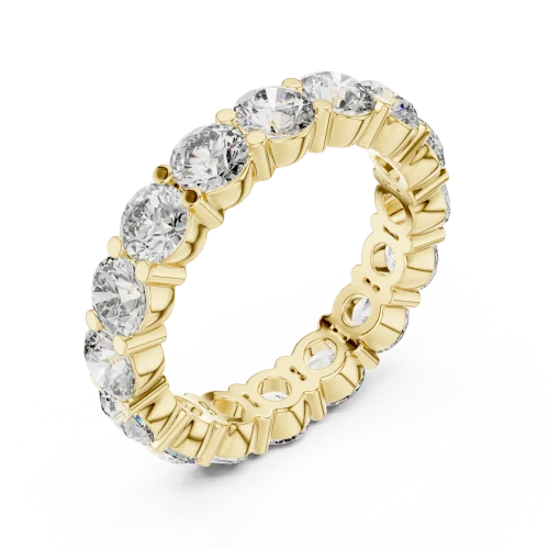 Ethereal Round Brilliant Infinite Pavé-Set Eternity Band