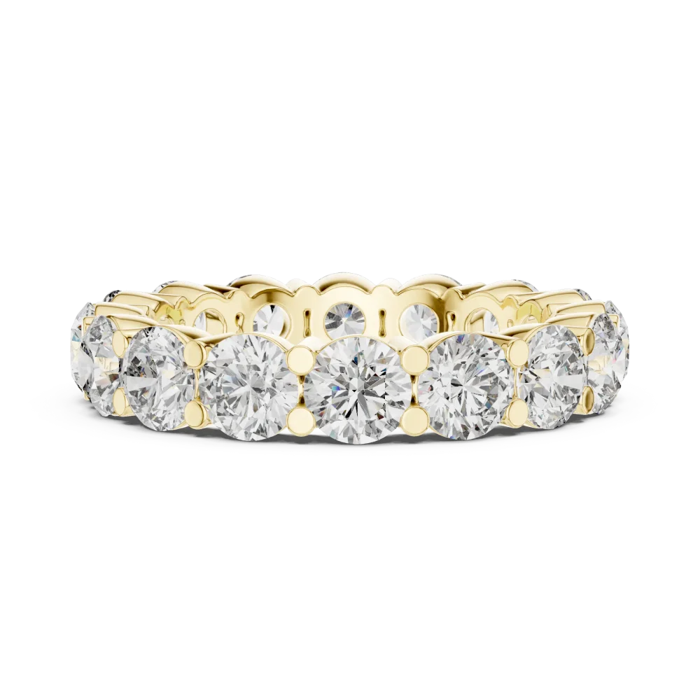 Ethereal Round Brilliant Infinite Pavé-Set Eternity Band - Image 4