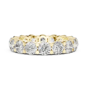 Ethereal Round Brilliant Infinite Pavé-Set Eternity Band - Image 4