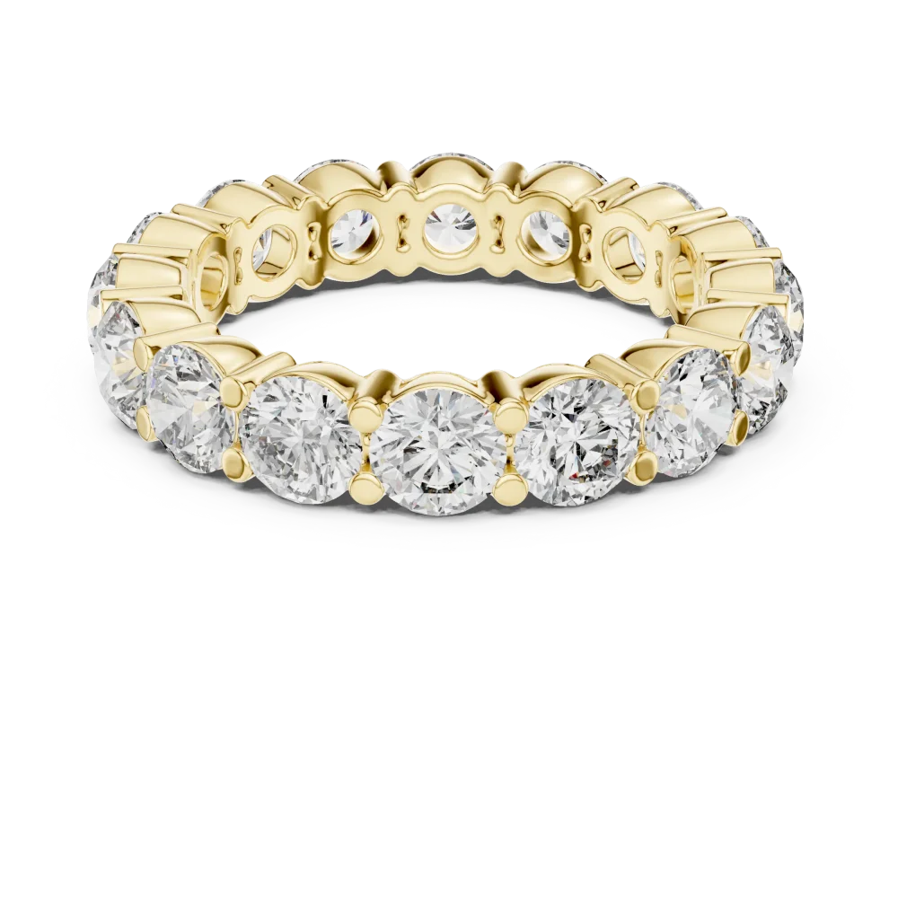 Ethereal Round Brilliant Infinite Pavé-Set Eternity Band - Image 2