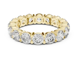 Ethereal Round Brilliant Infinite Pavé-Set Eternity Band - Image 2