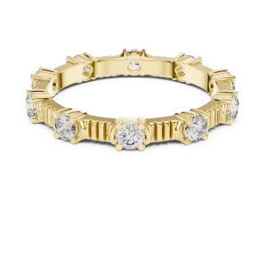 Symmetry Round Brilliant Architectural Eternity Band - Image 2